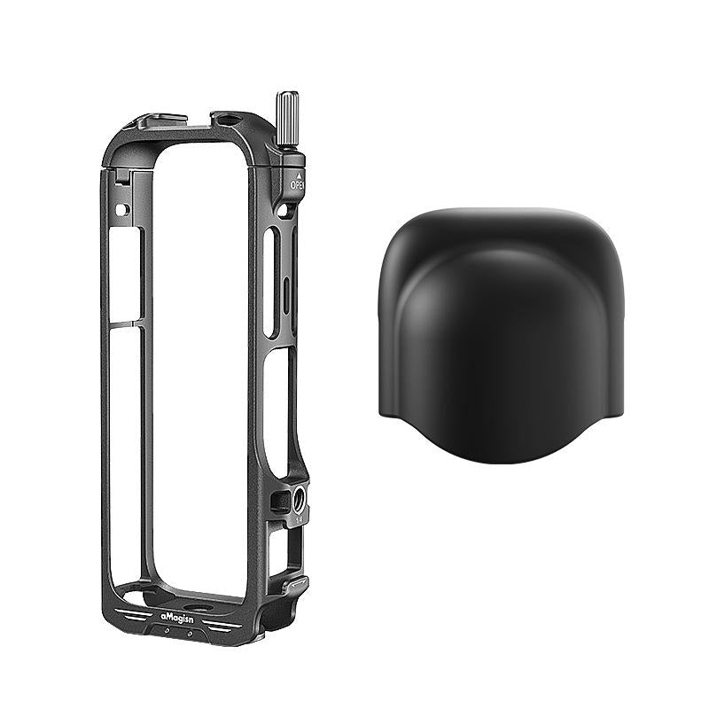 Amagisn Metal Protective Housing for Insta360 X4 with 2 Claws and Rabbit Cage