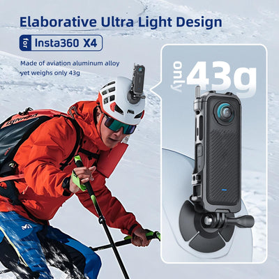 Amagisn Metal Protective Housing for Insta360 X4 with 2 Claws and Rabbit Cage