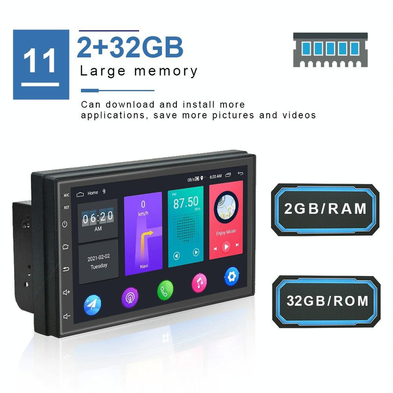 9 Inch Android Wifi Car Navigation Player 2 + 32G Reversing Video Standard + 12Lights Camera