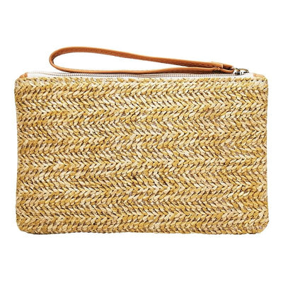Beach Straw Clutch Coin Purse for Summer Fun