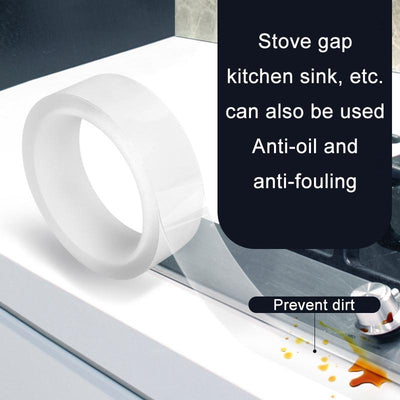 15m Long Window Frame Gap Tape - 5cm Wide Plastic Steel