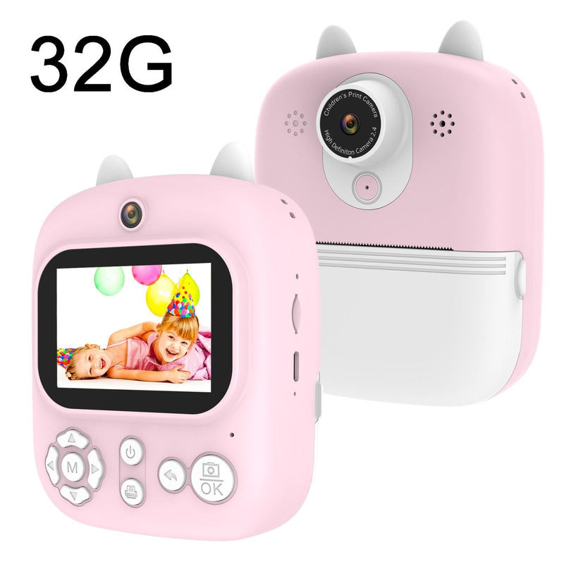 32G Instant Camera With 2.4 Display & Card Reader For Kids - 1200W Blue - Standard Purple