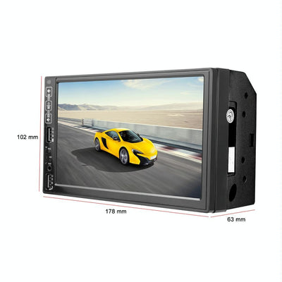 7 Inch Car Mp5 Player With Bluetooth / Fm Remote 8 Led Camera