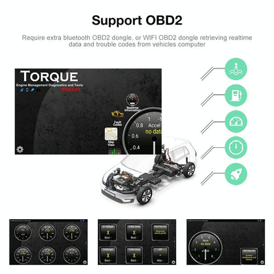 9.7 Inch Vertical Screen Android Car Mp5 Player With Hd 2.5D Glass Standard + 8 Lights Camera