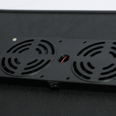 Portable Laptop Desk with Fan & Mouse Board - Aluminum Alloy Folding & Heightening - Black