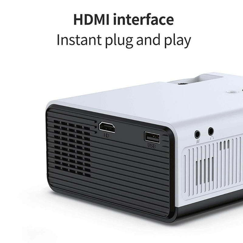Portable Home Theater Projector - 80 Ansi Lumens Android 9.0 800X480P 1G + 8G