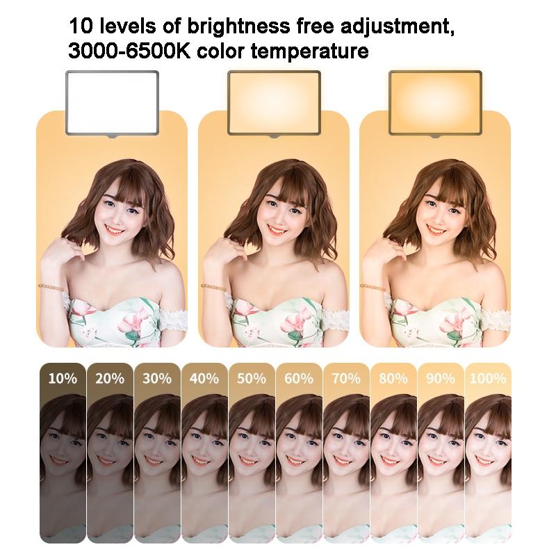 42cm Bracket Live Fill Light with 10 Three-colour Temperature for Photography