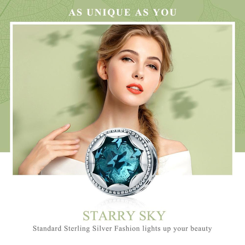 925 Sterling Silver Star Beaded Bracelet / Necklace Accessory