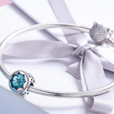 925 Sterling Silver Star Beaded Bracelet / Necklace Accessory