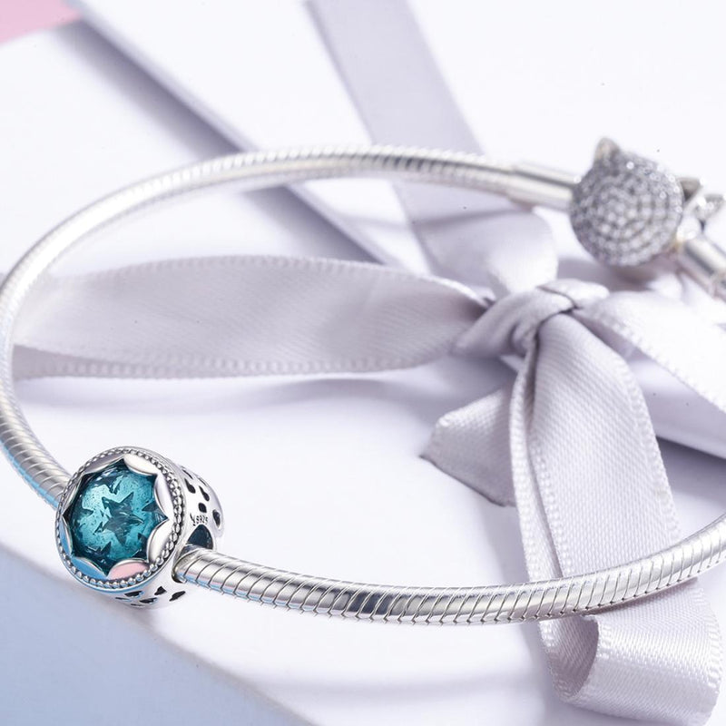 925 Sterling Silver Star Beaded Bracelet / Necklace Accessory