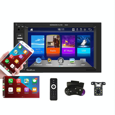 6.2 Inch Dual Spindle Hd Car Mp5 Player + 8 Light Camera