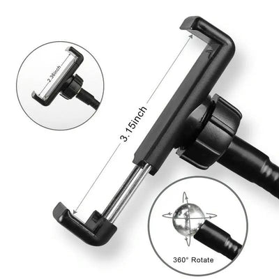 360 Degree Flexible Selfie Ring Light With Phone Holder For Live Streaming - 8 Inch