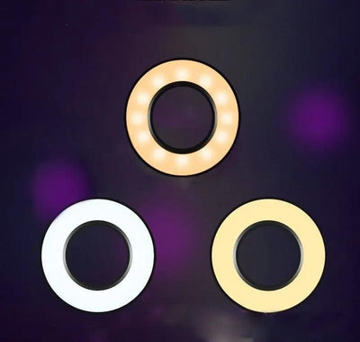 360 Degree Flexible Selfie Ring Light With Phone Holder For Live Streaming - 8 Inch