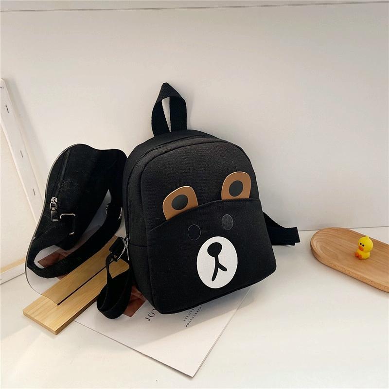 Adorable Bear Schoolbag for Kids - Cartoon Design - Deer Pink
