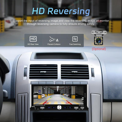 6.9 Inch Car Mp5 Player With Carplay Function & Backup Camera - Standard + Ahd Camera