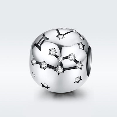 925 Sterling Silver Diy Zodiac Bracelet Beads Gemini Style - Gemini