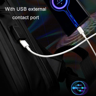 17.3 Gaming Backpack - Durable Hard Shell Black