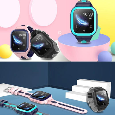 1.4 Inch 4G Gps + Wifi + Lbs Positioning Children Calling Watch With Sos Function - Black