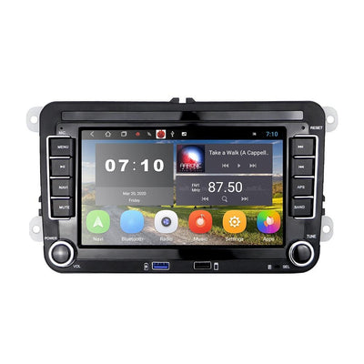 7 Inch Android Car Multimedia Player With Navigation Bluetooth Reversing Camera - 10.0 Os - 2 + 32G - Standard + 12Lights - Fits Volkswagen