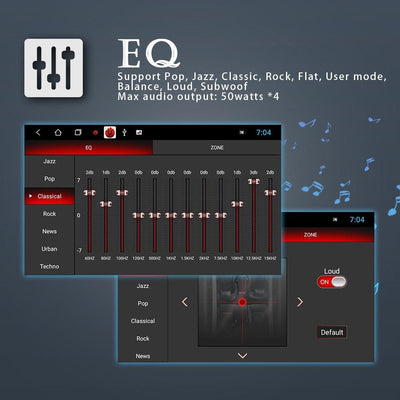 7 Inch Android Car Multimedia Player With Navigation Bluetooth Reversing Camera - 10.0 Os - 2 + 32G - Standard + 12Lights - Fits Volkswagen