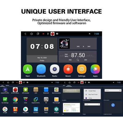 7 Inch Android Car Multimedia Player With Navigation Bluetooth Reversing Camera - 10.0 Os - 2 + 32G - Standard + 12Lights - Fits Volkswagen