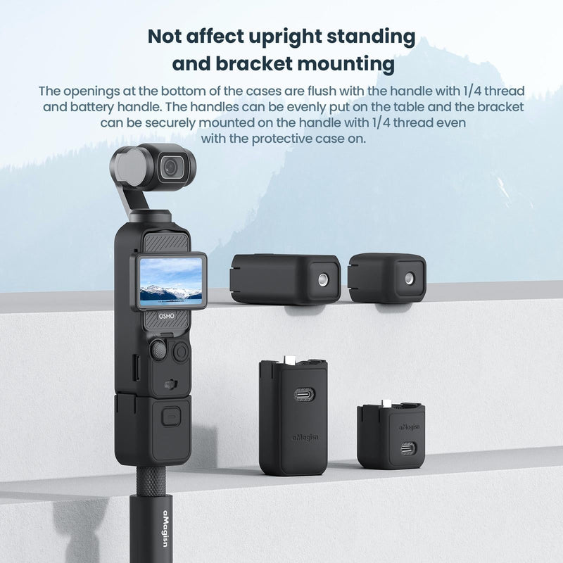 5-in-1 Silicone Case for Dji Pocket 3 Camera Accessories - 5 In 1 Gray