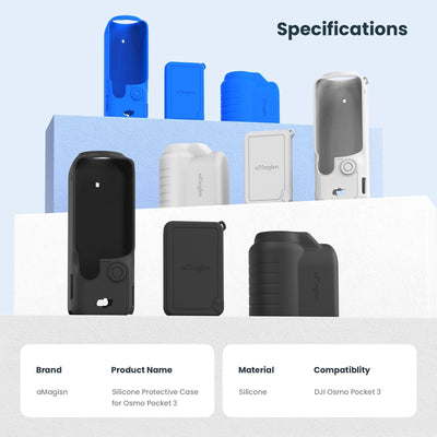 5-in-1 Silicone Case for Dji Pocket 3 Camera Accessories - 5 In 1 Gray