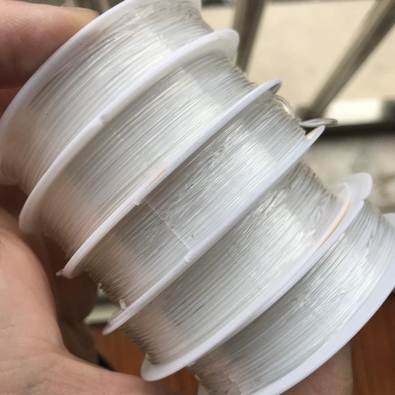 5 Piece Clear Elastic Fishing Line For Diy Jewelry 0.7Mm