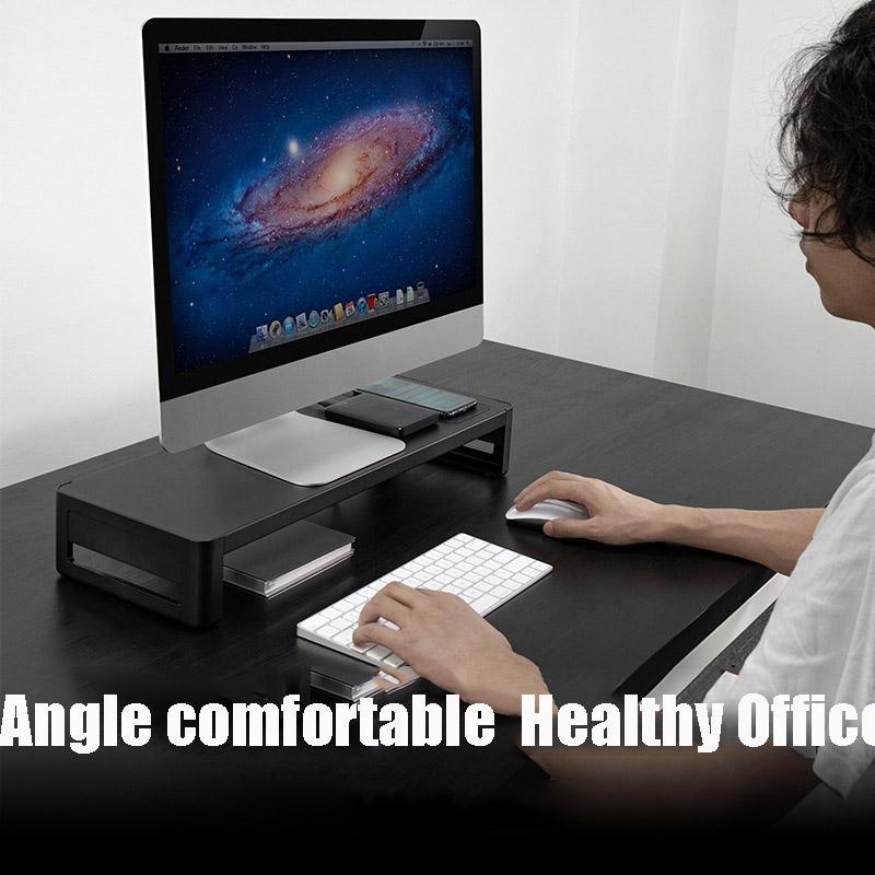 Enhanced Desktop Monitor with Built-in Storage Base