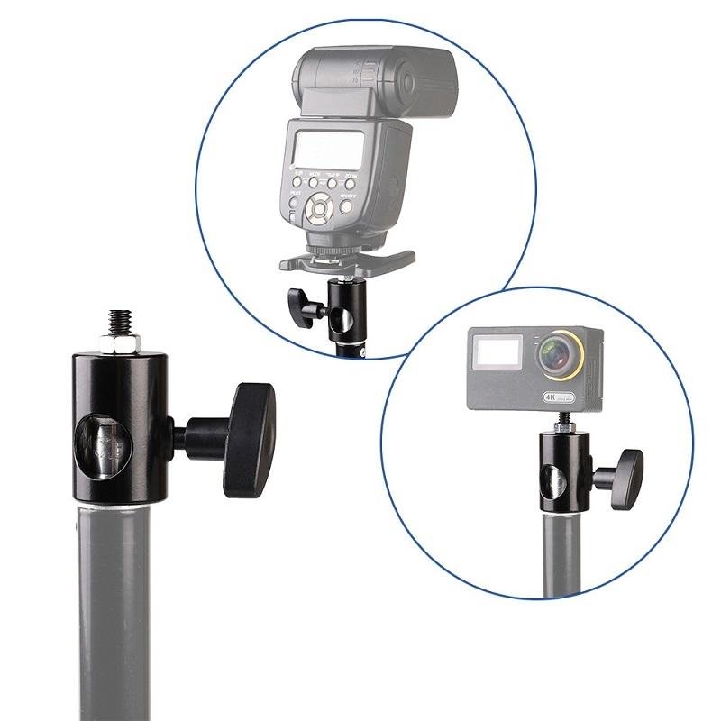 2-Pack Flash Light Stand Adapter For Photography Tripods