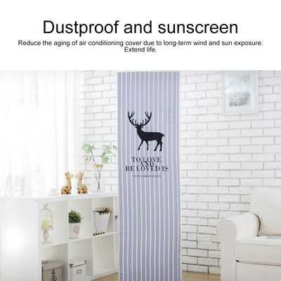 170x50x30cm Lucky Cat Fabric Dust Cover for Vertical Cabinet Air Conditioners