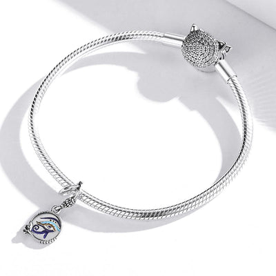 925 Sterling Silver Egyptian Twin Eyes Pendant