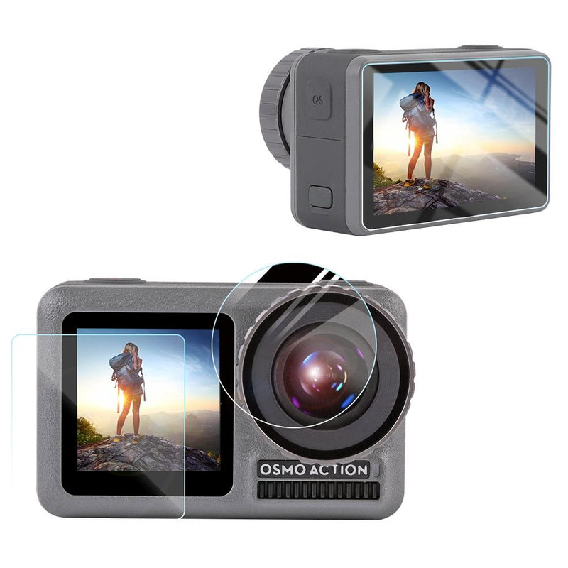 3-In-1 Hd Lens With Front & Back Lcd Display And Protective Film