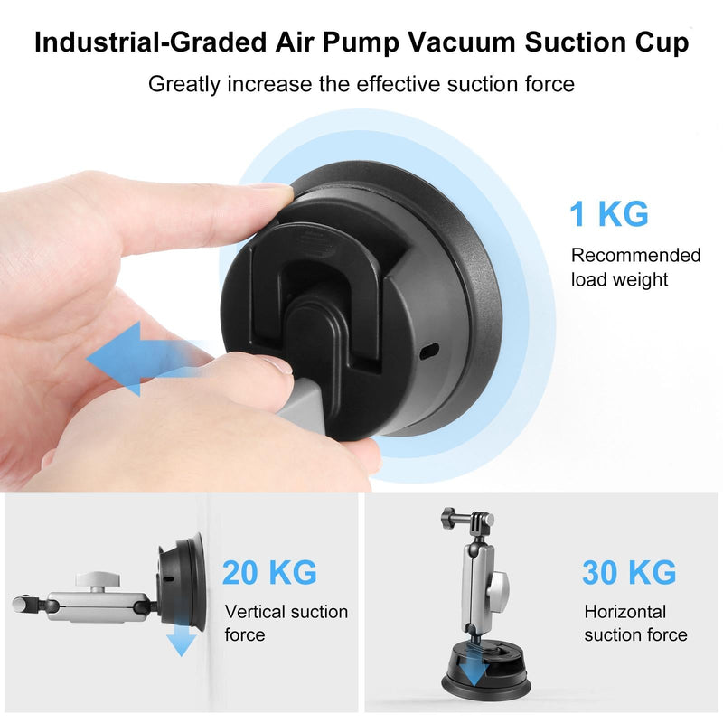 Suction Cup Arm Mount with Adapter and Screw