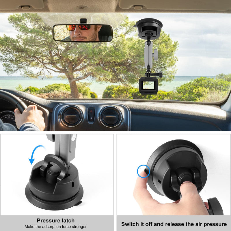 Suction Cup Arm Mount with Adapter and Screw