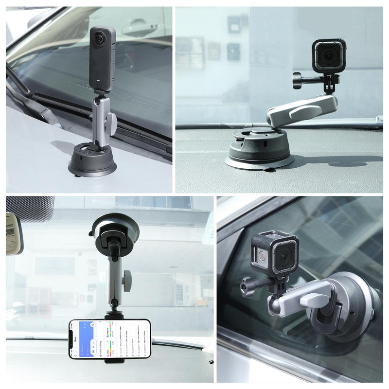 Suction Cup Arm Mount with Adapter and Screw