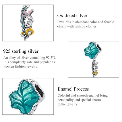 925 Sterling Silver Chilean Big Leaf Pendant