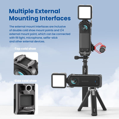 Amagisn Metal Protective Housing for Insta360 X4 - Quick Release