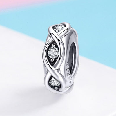 925 Sterling Silver Zircon Beaded Diy Bracelet Beads