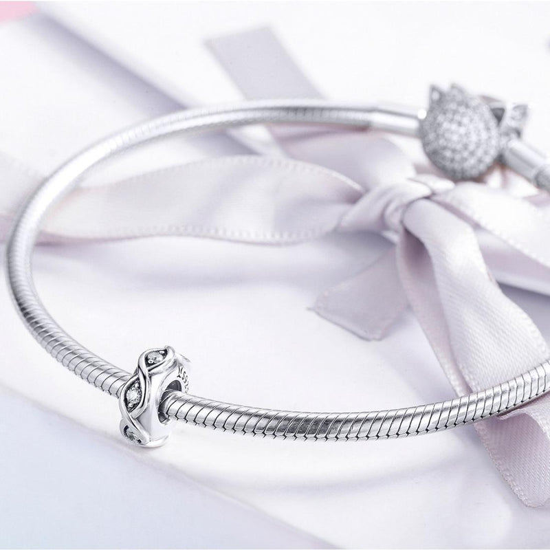 925 Sterling Silver Zircon Beaded Diy Bracelet Beads