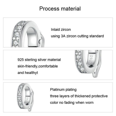 Universal Buckle Spacer Bead Platinum Plated