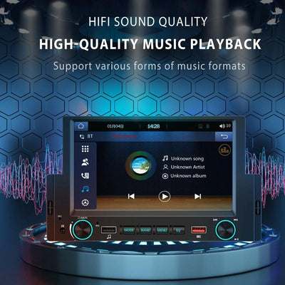 6.2 Inch Single Butt Carplay Car Monitor - Universal Wired Mp5 Player - Standard + Ahd Camera