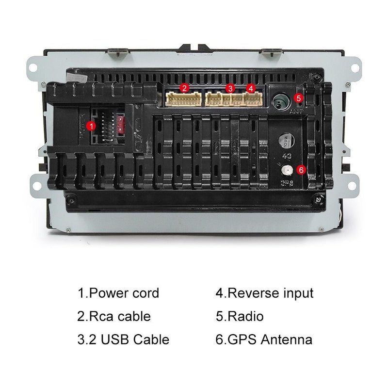 9 Inch Carplay Android10.0 Navigator For Volkswagen - 1 + 16G - Standard + 12Lights Camera