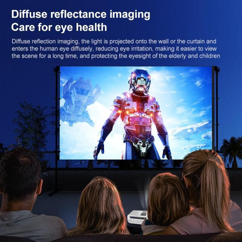 Smart Led Projector - 120 Ansi Lumens 1280X720P Basic Version