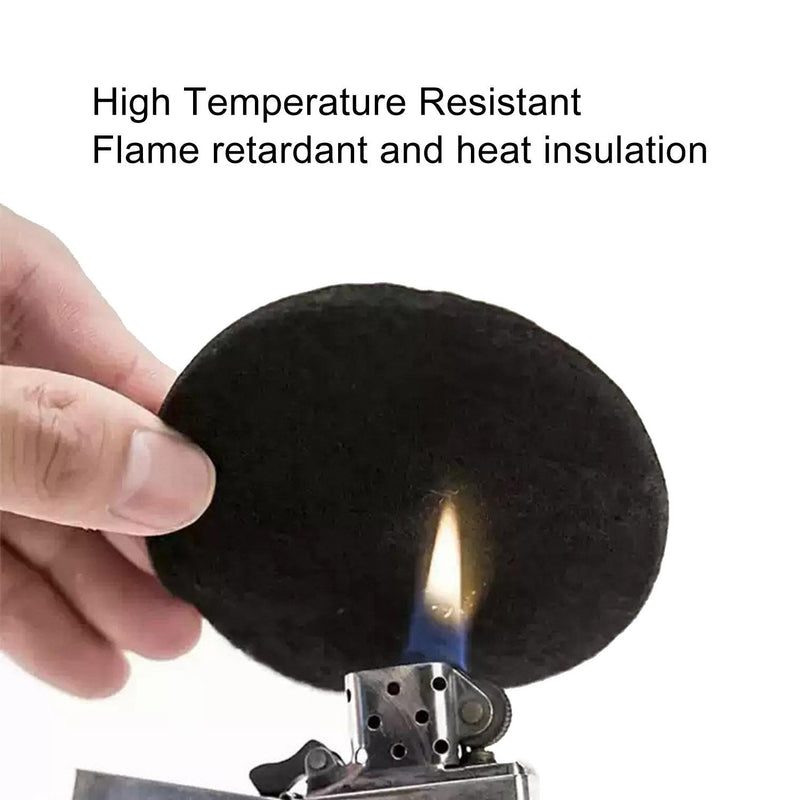 100-pack Fireproof Cotton Pads for Incense Burners and Mosquito Coils - 6Cm