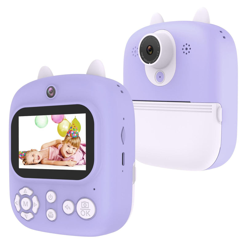 32G Instant Camera With 2.4 Display & Card Reader For Kids - 1200W Blue - 32G + Card Reader Pink