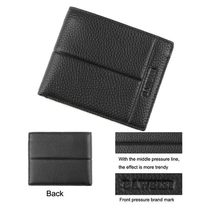 Rfid-blocking Men Wallet with Card Holder by Baweisi - Black