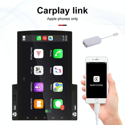 9.7 Inch Vertical Screen Android Car Mp5 Player With Hd 2.5D Glass Navigation And 12-Light Camera