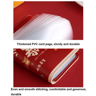 Festive Cartoon Snap Anti Degaussing Card Holder Lucky Change Id Storage Bag - Be In Good Luck