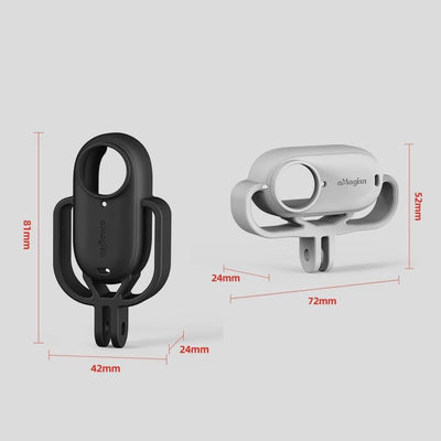 Amagisn Silicone Case for Insta360 Go 3 Camera - Horizontal - Vertical Black